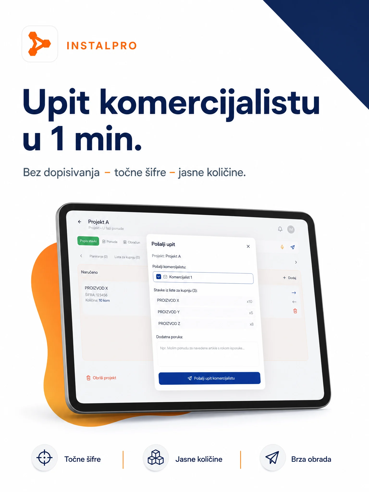 InstalPro — strukturirani upiti, manje kaosa, brža obrada